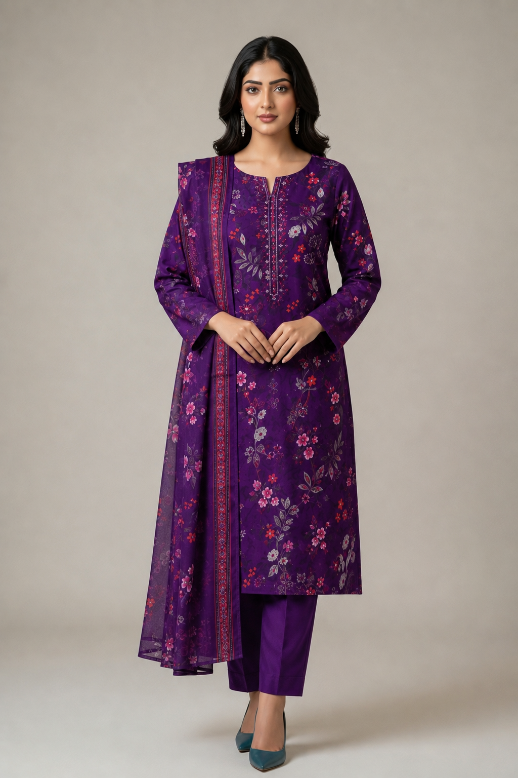 NOOR E AZAL Embroidered Luxury Daman Chikankari Edition