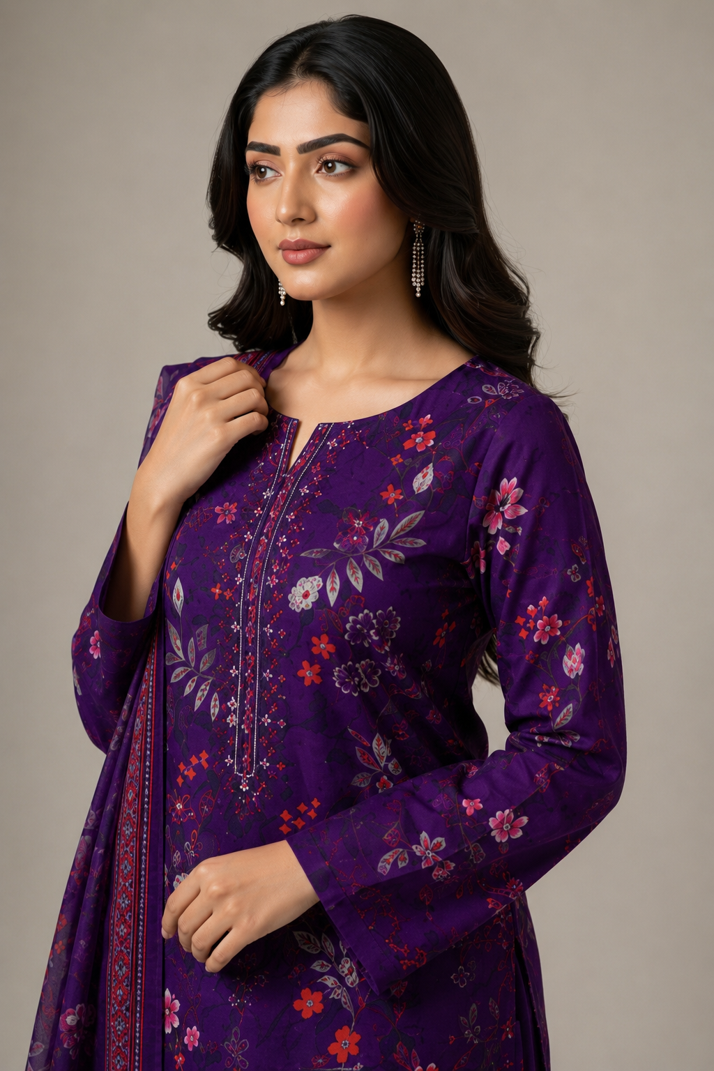 NOOR E AZAL Embroidered Luxury Daman Chikankari Edition
