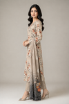 Printed Lawn 3 Piece Suit – Floral Beige